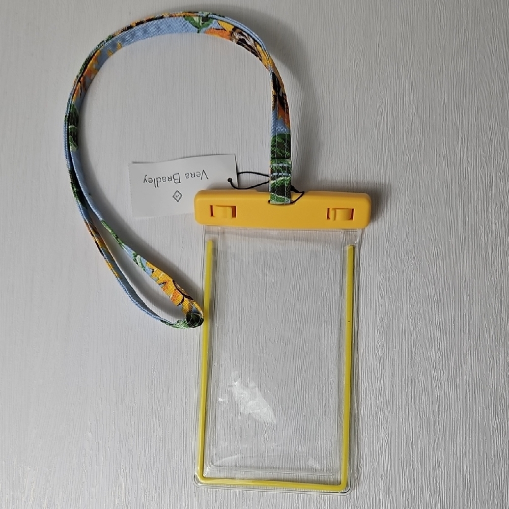 Vera Bradley Waterproof Phone Pouch with Lanyard